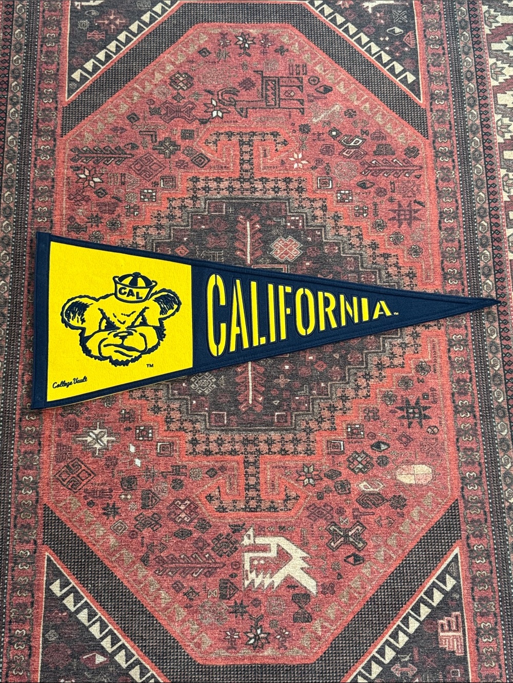 UC Berkeley Yellow Felt Pennant